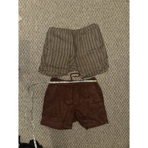 ASOS Men’s Shorts Bundle XS 5” Corduroy Pink & Striped Linen Blend Casual